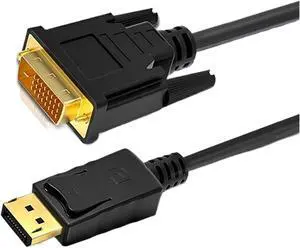 1080P DisplayPort DP to DVI 24+1 Cable Adapter DP to DVI Conversion Cable for de*/ll M>oni>tor Projector DisplayPort Cable 1.8m(1.5m) 1080P DisplayPort DP to DVI 24+1 Cable Adapter DP to DVI Conversion Cable for de*/ll M>oni>tor Projector DisplayPort Cable 1.8m(1.5m)