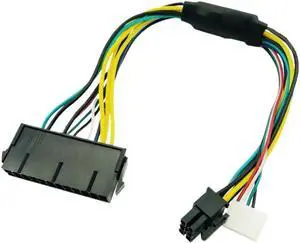 KUNSR ATX 24pin to Motherboard 2-Ports 6pin Adapter PSU Power Supply Cable Cord for Z220 Z230 SFF Mainboard Server Workstation 30cm KUNSR ATX 24pin to Motherboard 2-Ports 6pin Adapter PSU Power Supply Cable Cord for Z220 Z230 SFF Mainboard Server Workstation 30cm