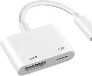 8Pin Port to HDMI Adapter 1080P Screen Converter Compatible Lighting to HDMI Splitter for TV Monitors Projector(No Power Needed) 8Pin Port to HDMI Adapter 1080P Screen Converter Compatible Lighting to HDMI Splitter for TV Monitors Projector(No Power Needed)