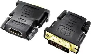 DVI to HDMI Adapter Connector Bi-directiona HDMI to DVI DVI D 24+1 Male to HDMI Female 1080P Connector Converter for Projector DVI to HDMI Adapter Connector Bi-directiona HDMI to DVI DVI D 24+1 Male to HDMI Female 1080P Connector Converter for Projector