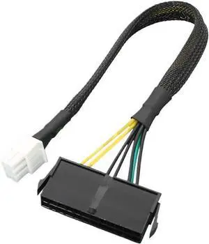 KUNSR ATX PSU 24 Pin to Motherboards 6Pin for Mainboard Power Supply Cable Female to Male Converter Cord Wire(A) KUNSR ATX PSU 24 Pin to Motherboards 6Pin for Mainboard Power Supply Cable Female to Male Converter Cord Wire(A)