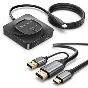 USB-C KVM Switch: Use Apple Studio Display/XDR with PS5, Switch, Mac (5K@120Hz/6K@60Hz) & Windows PC(4K@60Hz), HDMI to USB-C Bridge, Support Camera/Mic/Audio/PD, LG Ultrafine USB-C KVM Switch: Use Apple Studio Display/XDR with PS5, Switch, Mac (5K@120Hz/6K@60Hz) & Windows PC(4K@60Hz), HDMI to USB-C Bridge, Support Camera/Mic/Audio/PD, LG Ultrafine