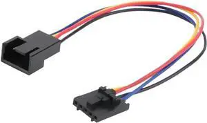 KUNSR 5Pin to 4Pin Fan Connector Adapter Converter Extension Cable Wire(2PCS) KUNSR 5Pin to 4Pin Fan Connector Adapter Converter Extension Cable Wire(2PCS)