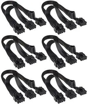 KUNSR ATX 8 Pin Male to PCIe 8 Pin Male Power Cable Power Adapter Cable(6PCS) KUNSR ATX 8 Pin Male to PCIe 8 Pin Male Power Cable Power Adapter Cable(6PCS)