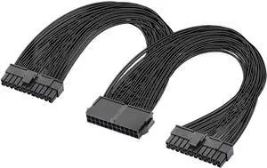 KUNSR PSU Power Supply 24 pin ATX Motherboard Splitter Cable ATX Motherboard Extension Cable PSU Female to Male Y Adapter Cable(2PCS) KUNSR PSU Power Supply 24 pin ATX Motherboard Splitter Cable ATX Motherboard Extension Cable PSU Female to Male Y Adapter Cable(2PCS)