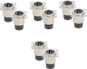 8pcs USB Panel Mount Coupler Flush Mount Female to Female Extension Connector for Data Transfer Casting Mold High-Speed USB Accessory for Desktop and Laptop Use 8pcs USB Panel Mount Coupler Flush Mount Female to Female Extension Connector for Data Transfer Casting Mold High-Speed USB Accessory for Desktop and Laptop Use