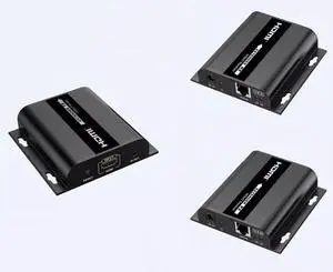 1 x 2 LKV383 V4.0 Wall HDMI Extender Splitter 1080P@60Hz Up to 120m with IR Over RJ45 Cat5e/6 Network Cables Over IP Ethernet Gigabit Switch, Network LAN for SDTV HDTV Projector (1 TX and 2 RX kit) 1 x 2 LKV383 V4.0 Wall HDMI Extender Splitter 1080P@60Hz Up to 120m with IR Over RJ45 Cat5e/6 Network Cables Over IP Ethernet Gigabit Switch, Network LAN for SDTV HDTV Projector (1 TX and 2 RX kit)