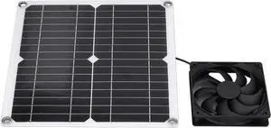 Garosa Panel Fan Kit, Monocrystalline Silicon, Portable USB Solar Powered Fan with Efficient Air Circulation for Greenhouses and Sheds Garosa Panel Fan Kit, Monocrystalline Silicon, Portable USB Solar Powered Fan with Efficient Air Circulation for Greenhouses and Sheds