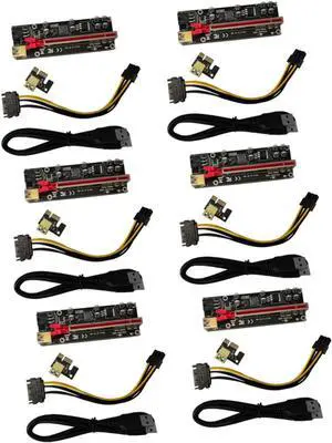 6sets Pin Pci-e Card Adapter to Mining Extender Pcie Riser for Gpu Professional Technology Easy to Use 6sets Pin Pci-e Card Adapter to Mining Extender Pcie Riser for Gpu Professional Technology Easy to Use
