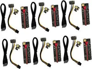 6sets Gpu Power Cable Pci- Extender Pcie Riser Card to Adapter High-Speed Data Transmission 6sets Gpu Power Cable Pci- Extender Pcie Riser Card to Adapter High-Speed Data Transmission