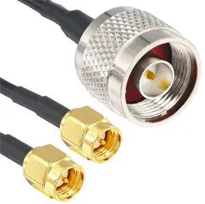 N Type Splitter Cable N Male to Dual SMA Male Cable N-Type Adapter Cable V Type 50ohm 30cm N Type Splitter Cable N Male to Dual SMA Male Cable N-Type Adapter Cable V Type 50ohm 30cm