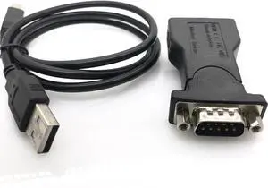 USB to RS232 Serial Port Adapter Connector 9-Pin DB9 Serial COM Port Adapter Converter Cable USB to RS232 Serial Port Adapter Connector 9-Pin DB9 Serial COM Port Adapter Converter Cable