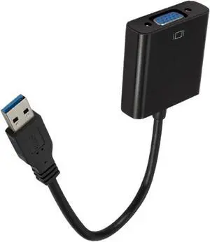 USB 3.0 to VGA Adapter Video Graphic Card Display External Cable Adapter Male USB 3.0 to Female VGA Connector for PC HDTV 1080P USB 3.0 to VGA Adapter Video Graphic Card Display External Cable Adapter Male USB 3.0 to Female VGA Connector for PC HDTV 1080P
