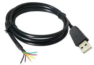 F/;TD/;1 USB Serial Converter Cable FT231XS USB-RS232-WE-1800 Wire End(180cm,6c TX RX G V CTS RTS) F/;TD/;1 USB Serial Converter Cable FT231XS USB-RS232-WE-1800 Wire End(180cm,6c TX RX G V CTS RTS)