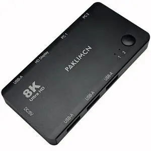 2 Port USB-C KVM Switch, 2 USB-C to 1 HDMI 8K@60Hz Screen,Thunderbolt 3/4 Compatible, 4 USB-A Port, for Dual PC, 2 Computers Share 1 HDMI Monitor & USB Peripherals, No HDMI Cable(HDMI Monitor) 2 Port USB-C KVM Switch, 2 USB-C to 1 HDMI 8K@60Hz Screen,Thunderbolt 3/4 Compatible, 4 USB-A Port, for Dual PC, 2 Computers Share 1 HDMI Monitor & USB Peripherals, No HDMI Cable(HDMI Monitor)