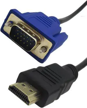 10 Packs HDMI to VGA Cable Gold-Plated 1080P HDMI Male to VGA Male Active Video Adapter Converter Cord (6 Feet/1.8 Meters) 10 Packs HDMI to VGA Cable Gold-Plated 1080P HDMI Male to VGA Male Active Video Adapter Converter Cord (6 Feet/1.8 Meters)