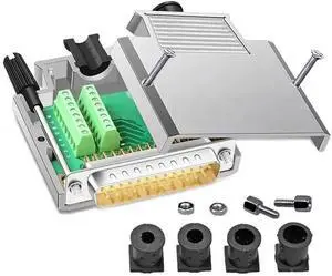 2-Row DB25 Male Female Solderless Connector D-sub 25Pin Serial Port Plug Industrial Wire Parallel Port Breakout Terminal Adapter(SMS) 2-Row DB25 Male Female Solderless Connector D-sub 25Pin Serial Port Plug Industrial Wire Parallel Port Breakout Terminal Adapter(SMS)