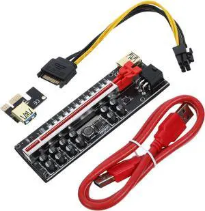 Pcie Riser Cable Mining Extension Cable Interface Power Supply Gpu Riser Adapter Led Mining Light Strip Pcie Riser Cable Mining Extension Cable Interface Power Supply Gpu Riser Adapter Led Mining Light Strip