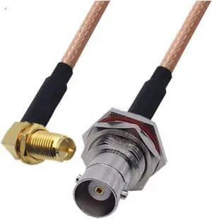 Milkweed RG316 Cable BNC Female to SMA Adapter RP SMA to BNC Male & Female Nut Pigtail RG316 Jumper(2m,8RPSMAF-BNCF Right) Milkweed RG316 Cable BNC Female to SMA Adapter RP SMA to BNC Male & Female Nut Pigtail RG316 Jumper(2m,8RPSMAF-BNCF Right)