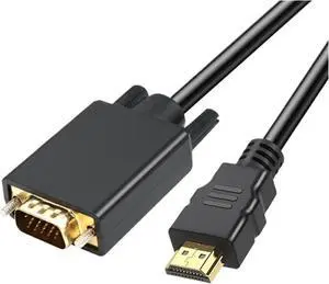 Black HDMI to Cable, HDMI Male to Male Adapter Plated 080P HD Video Cord for Computer, Desktop, PC Black HDMI to Cable, HDMI Male to Male Adapter Plated 080P HD Video Cord for Computer, Desktop, PC