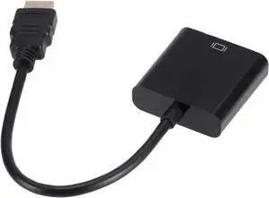 HD 1080P HDMI to V/GA Converter Cord with Power Supply Male to Female Adapter for P;S/4 TV Box Laptops(Black No Cable) HD 1080P HDMI to V/GA Converter Cord with Power Supply Male to Female Adapter for P;S/4 TV Box Laptops(Black No Cable)