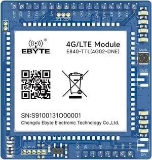 4G LTE LTE-FDD WCDMA GSM E840-TTL(4G02-DNE) IPX Interface TTL UART Wireless Transceiver Serial Port to Server Bidirectional Module 4G LTE LTE-FDD WCDMA GSM E840-TTL(4G02-DNE) IPX Interface TTL UART Wireless Transceiver Serial Port to Server Bidirectional Module