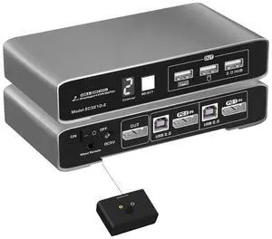 2 Ports HDMI USB 2.0 KVM Switch 4K@60Hz with Wired Remote for 2 Computers and 1 Monitor, Digital Display Aluminum Body Cables inclued 2 Ports HDMI USB 2.0 KVM Switch 4K@60Hz with Wired Remote for 2 Computers and 1 Monitor, Digital Display Aluminum Body Cables inclued