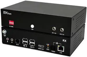 Kinan 4K HDMI USB KVM Over Ethernet Extender, FHD HDMI Keyboard Mouse USB2.0 Over CAT5E or Optical Cable 4K@30Hz Up to 10KM, 2 USB 2.0 Ports, Loop Out, Near-Zero Latency, Plug & Play Kinan 4K HDMI USB KVM Over Ethernet Extender, FHD HDMI Keyboard Mouse USB2.0 Over CAT5E or Optical Cable 4K@30Hz Up to 10KM, 2 USB 2.0 Ports, Loop Out, Near-Zero Latency, Plug & Play