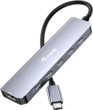 Equip Adapter USB-C->HDMI/3xUSB-C/USB PD 4K/60Hz 0.25m Equip Adapter USB-C->HDMI/3xUSB-C/USB PD 4K/60Hz 0.25m
