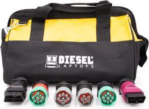 Diesel Laptops Master Adapter & Convertor Cable Set for 9-Pin, 6-Pin, OBDII, CAT9, CAN3, Paccar, & More Diesel Laptops Master Adapter & Convertor Cable Set for 9-Pin, 6-Pin, OBDII, CAT9, CAN3, Paccar, & More