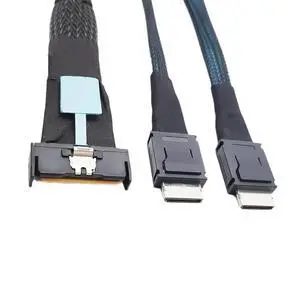 8i 74Pin to Two 8611 Interfaces Conversion Adapter Cable Extender Cord for Hard Disk Server Cable 50CM 8i 74Pin to Two 8611 Interfaces Conversion Adapter Cable Extender Cord for Hard Disk Server Cable 50CM