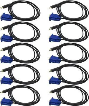 XSPANDER HDMI Male to VGA Male Adapter Cable, 1080P HD Active Video Adapter Converter Cable for LCD TV, Projector, Digital Camera, DVD Player, Monitor, PC,Pack of 10 XSPANDER HDMI Male to VGA Male Adapter Cable, 1080P HD Active Video Adapter Converter Cable for LCD TV, Projector, Digital Camera, DVD Player, Monitor, PC,Pack of 10