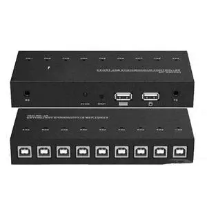 4/8/9/16 Port Synchronizer - KVM Switch/Distributor, USB Keyboard Mouse Controller Split Screen Device, DNF Game Control Synchronizer, for Game Studios, Offices(9 Ports) 4/8/9/16 Port Synchronizer - KVM Switch/Distributor, USB Keyboard Mouse Controller Split Screen Device, DNF Game Control Synchronizer, for Game Studios, Offices(9 Ports)