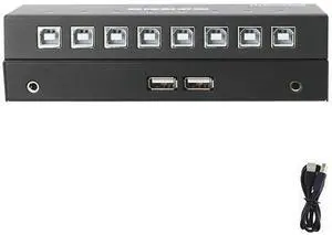 4/8/16 Port USB Synchronizer Controller - KVM Switch/Distributor, USB Keyboard Mouse Synchronizer/Sharer, DNF Multi Open Game Control Synchronizer, for Multiple PCs MAC Windows Linux(8 Ports) 4/8/16 Port USB Synchronizer Controller - KVM Switch/Distributor, USB Keyboard Mouse Synchronizer/Sharer, DNF Multi Open Game Control Synchronizer, for Multiple PCs MAC Windows Linux(8 Ports)