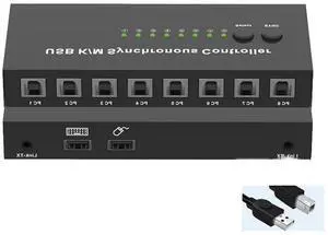 KVM Switch/Distributor - 4/8/16 Port USB Keyboard Mouse Sync Controller, Multi Open Synchronizer, DNF Game Control Synchronizer, for Windows/Linux/Android/Netware Operating System(8 Ports) KVM Switch/Distributor - 4/8/16 Port USB Keyboard Mouse Sync Controller, Multi Open Synchronizer, DNF Game Control Synchronizer, for Windows/Linux/Android/Netware Operating System(8 Ports)