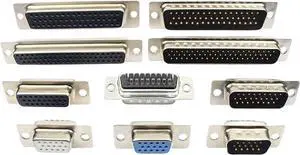 5pcs 15 26 44 50 62 Pin Male Female Solder Type Connector Mount Serial Port Adapter 3 Rows DB15 DB26 DB44 DB50 DB62(50P Female Black) 5pcs 15 26 44 50 62 Pin Male Female Solder Type Connector Mount Serial Port Adapter 3 Rows DB15 DB26 DB44 DB50 DB62(50P Female Black)