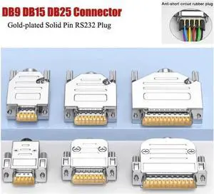 DB9 DB15 DB25 Male Female Connector Gold-Plated Sol*/id Needle 9/15/25Pin RS232 Plug Industrial D-USB Stainless Steel Terminal(9Pin Female Mini) DB9 DB15 DB25 Male Female Connector Gold-Plated Sol*/id Needle 9/15/25Pin RS232 Plug Industrial D-USB Stainless Steel Terminal(9Pin Female Mini)