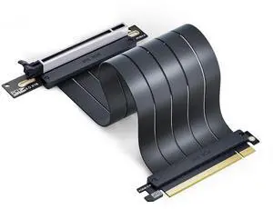 PCIe 4.0 x16 Riser Cable 300mm, 64GB/s Shielded Flexible GPU Extension Cable for Vertical GPU Mount, Supports RTX 40/30 Series and RX 7000/6000 Series PCIe 4.0 x16 Riser Cable 300mm, 64GB/s Shielded Flexible GPU Extension Cable for Vertical GPU Mount, Supports RTX 40/30 Series and RX 7000/6000 Series