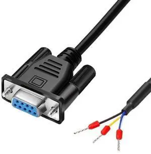 DB9 RS232 Serial Straight Cable 9pin to 3-cores Gold Plated Plug Connector Male Female Nickel Plated Data Cable(Female Nickel Plated,1.5 Meters) DB9 RS232 Serial Straight Cable 9pin to 3-cores Gold Plated Plug Connector Male Female Nickel Plated Data Cable(Female Nickel Plated,1.5 Meters)