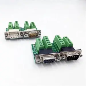 DB9 Connector Terminal RS232 RS485 Adapter Signals Interface Converter Male Female COM D Sub 9Pin 1Pcs(Golden Female) DB9 Connector Terminal RS232 RS485 Adapter Signals Interface Converter Male Female COM D Sub 9Pin 1Pcs(Golden Female)