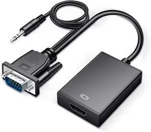 V/GA to HDMI-Compatible Converter Adapter Cord 1080P with Output HD for PC to HDMI Projector V/GA to HDMI-Compatible Converter Adapter Cord 1080P with Output HD for PC to HDMI Projector