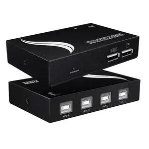 KVM Switch/Distributor - 4/8 Port USB Synchronizer/Sharer, USB Keyboard Mouse Sync Controller, for Game Tudios, Security/Stock Market Surveillance, Offices(4 Ports) KVM Switch/Distributor - 4/8 Port USB Synchronizer/Sharer, USB Keyboard Mouse Sync Controller, for Game Tudios, Security/Stock Market Surveillance, Offices(4 Ports)