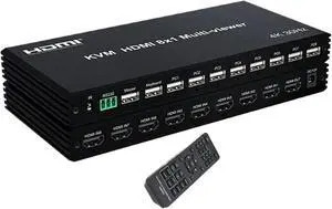 4K HDMI 8x1 KVM Multi-viewer Seamless Switch 8 CH Multiplexer Multi Screen Viewer Quad Multiviewer for PC TV(4K 60hz 4x1Multi,UK Plug) 4K HDMI 8x1 KVM Multi-viewer Seamless Switch 8 CH Multiplexer Multi Screen Viewer Quad Multiviewer for PC TV(4K 60hz 4x1Multi,UK Plug)