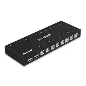 4/8/16/32 Port Synchronous Control - Keyboard Mouse Synchronous Sharer, Plug and Play, Black Computer/Game Control Synchronizer, KVM Switch/Distributor, for Game Tudios/Offices(16 Ports) 4/8/16/32 Port Synchronous Control - Keyboard Mouse Synchronous Sharer, Plug and Play, Black Computer/Game Control Synchronizer, KVM Switch/Distributor, for Game Tudios/Offices(16 Ports)