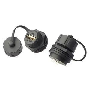 M20 Industrial Outdoor Waterproof USB Connector Data Transmission USB2.0 USB3.0 Adapter Female Socket Threaded Connection(USB2.0 2MM,Metal nut) M20 Industrial Outdoor Waterproof USB Connector Data Transmission USB2.0 USB3.0 Adapter Female Socket Threaded Connection(USB2.0 2MM,Metal nut)
