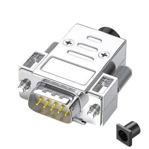 DB9 Male Female Soldering Connector 9Pin RS232/485 Serial Port Adapter Industrial(Male Head) DB9 Male Female Soldering Connector 9Pin RS232/485 Serial Port Adapter Industrial(Male Head)