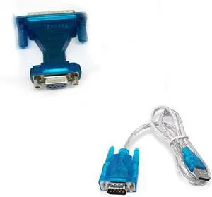 USB 2.0 to RS232 Com Port 9 PIN Serial DB25 DB9 Adapter Cable Converter(Cable and Adapter) USB 2.0 to RS232 Com Port 9 PIN Serial DB25 DB9 Adapter Cable Converter(Cable and Adapter)