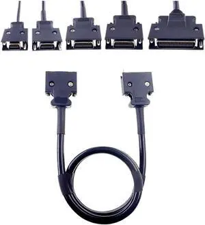1 Pc SCSI Connector Cable MDR 14 20 26 36 50 Positions Male to Male Plug Adapter 0.75 1 1.5 2 3 5 Meter Extension Soldered(1.5 Meter,Male Insert_50P) 1 Pc SCSI Connector Cable MDR 14 20 26 36 50 Positions Male to Male Plug Adapter 0.75 1 1.5 2 3 5 Meter Extension Soldered(1.5 Meter,Male Insert_50P)