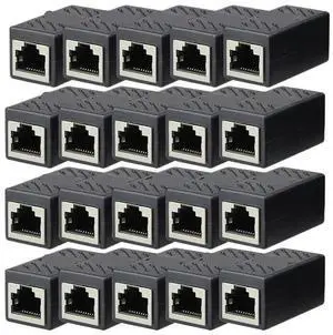 1/5/10/20PCS RJ45 Coupler Ethernet Extender 1000Mbps LAN Connector Cat6/Cat5e Ethernet Cable Extender Adapter Female to Female(10PCS) 1/5/10/20PCS RJ45 Coupler Ethernet Extender 1000Mbps LAN Connector Cat6/Cat5e Ethernet Cable Extender Adapter Female to Female(10PCS)
