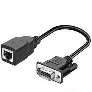 Easy to Use DB9 Female/Male to RJ45 Adapter Cable Achieve Seamless Device Connectivities Cat5/6 Ethernets LAN Console(Male) Easy to Use DB9 Female/Male to RJ45 Adapter Cable Achieve Seamless Device Connectivities Cat5/6 Ethernets LAN Console(Male)